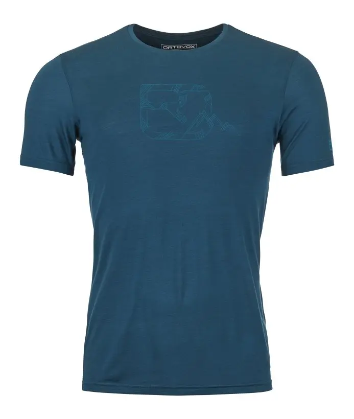 Farbe: petrol blue - 120 Cool Tec MTN Logo TS M