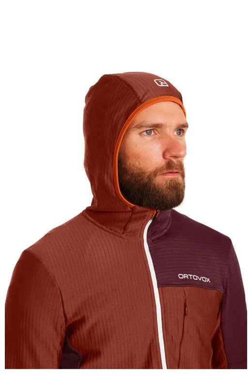 Fleece Light Grid Hooded Jacket M